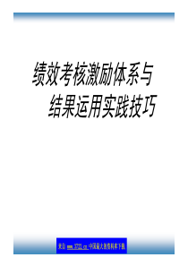 某电脑公司绩效考核激励体系与结果运用实践技巧（PDF 46）