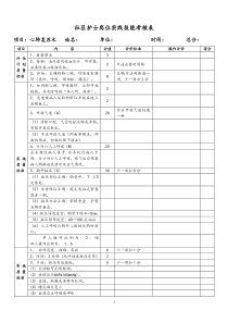 社区护士岗位实践技能考核标准doc-社区护士岗位实践技能