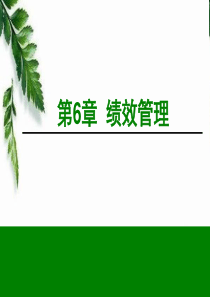 第06章绩效管理