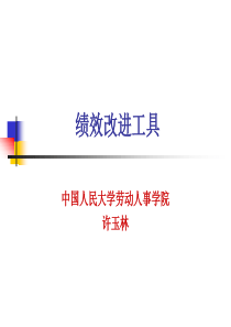 绩效改进工具(PPT 46页)