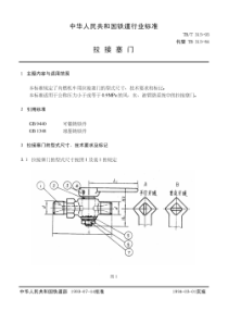 TB∕T 315-1993 拉接塞门