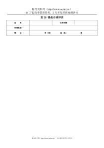 表28 楼盘市调详表