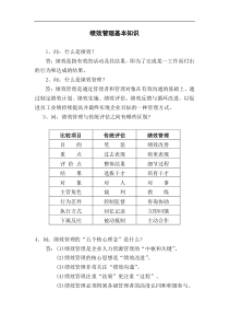 绩效管理基本知识(DOC 11)(1)