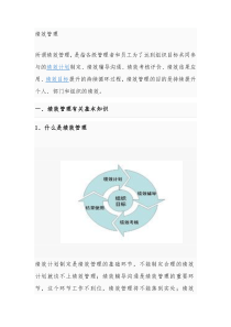 绩效管理有关基本知识