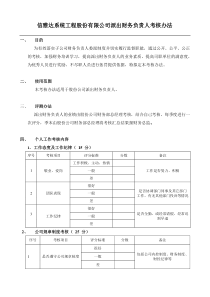 财务部绩效考核-派出财务负责人