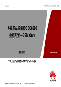 BSC6900V900R011 GO 数据配置(基于weblmt)