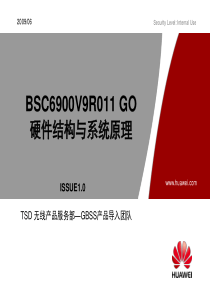 BSC6900V900R011 GO 硬件结构与系统原理