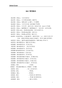 BSC常用到的指令