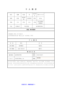 28套超强空白个人简历模板2