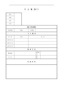 28套超强空白个人简历模板2458726828