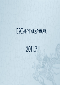 BSC操作维护教程