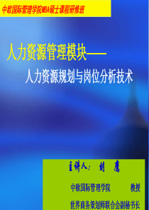 HR管理与实务-HR规划与岗位分析技术(XXXX年版)