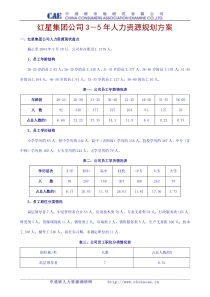 《红星集团公司3-5年人力资源规划方案》(doc 15)