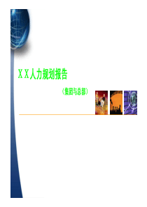 XX人力资源（人力）规划