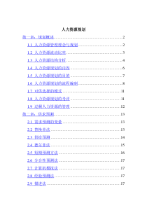 人力资源规划实战手册（DOC 21页）