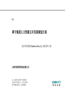 华彩咨询-某某集团人力资源五年发展规划方案（PPT39页）