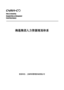 某某集团人力资源规划体系（DOC48页）