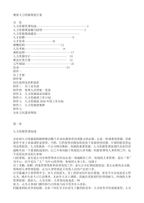 集团人力资源规划方案（DOC42页）