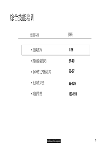 012麦肯锡-综合技能培训材料