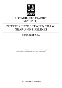 DNV RP F111-2006  Interference Between Trawl Gear 