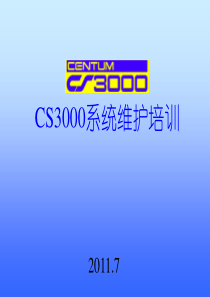 DCS-CS3000系统培训