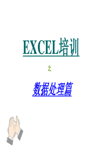 Excel培训教材_数据处理篇