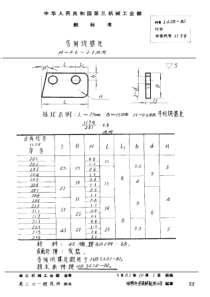 HB 3408-1982 导向块垫片 H＝0.6～2.1mm