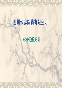 GSP迎检培训