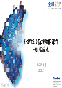 K3V12 0新增功能培训_标准成本