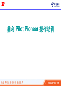 Pioneer操作培训-电信