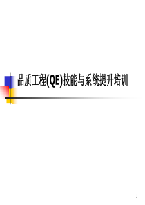 QE培训