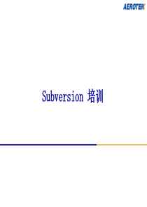 SVN培训教程