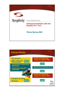 Synplicity 培训以及试验相关资料(PDF 107)