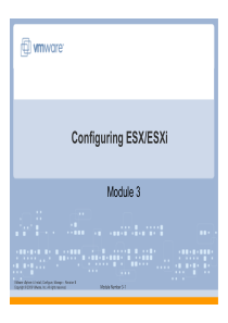 VMware Vsphere 40 官方培训教材 03_ESXiESXConfigure