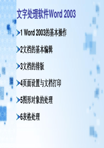 word文档 基础知识培训 入门知识