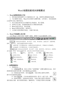 Word绘图技能培训讲稿要点