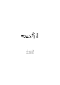 wowza培训