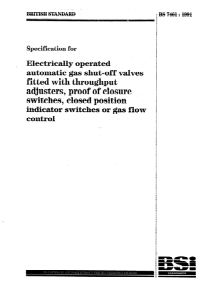 BS 7461-1991 Specification for electrically operat