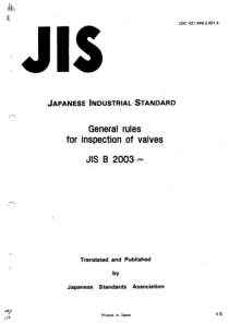 JIS B2003-1994 英文版 General rules for inspection of