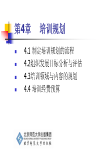 《培训与开发》第4章：培训规划