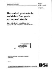 BS EN 10113-2-1993 Hot-rolled products in weldable