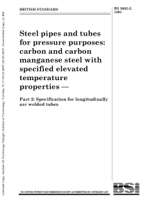 BS 3602-2-1991 Specification for steel pipes and t