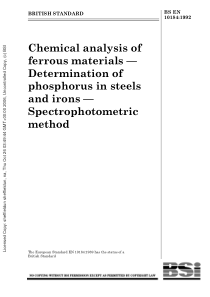 BS EN 10184-1992 Specification for chemical analys