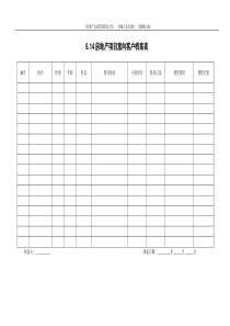 6.14房地产项目意向客户档案表