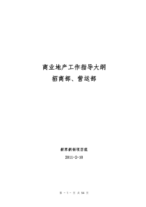 商业地产工作指导大纲__招商部、营运部