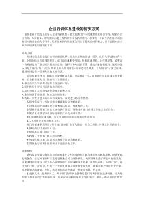 企业内训体系建设的初步方案（DOC 3页）