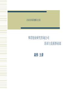 企业培训系统解决方案（PPT 53页）