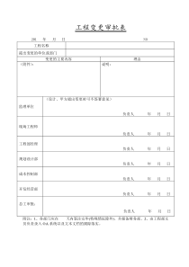 房地产工程管理表格