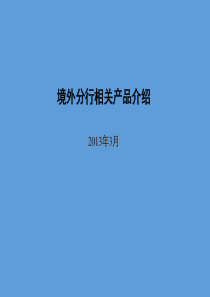 农行境外分行培训材料