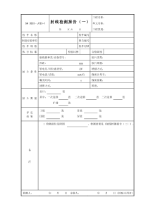 J123-1（射线检测报告一）